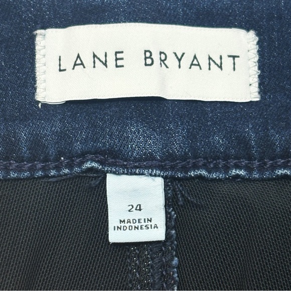 NWT Lane Bryant Dark Denim Tighter Tummy High-Rise Straight Jeans 24 - Picture 4 of 16